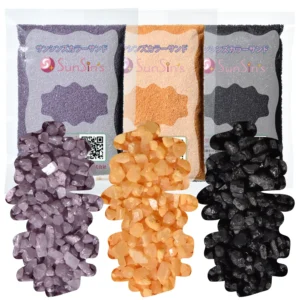 Ｎタイプカラーサンド　1mm程度粒　水色・群青・白　各150g、各300g - 画像 (4)