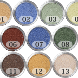Ｓタイプカラーサンド　0.2mm程度粒　150g、他（150g･300g･500g）